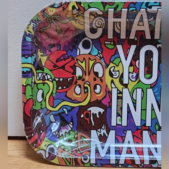 NWT Channel Your Inner Maniak Metal Rolling Tray - Picture 3 of 8